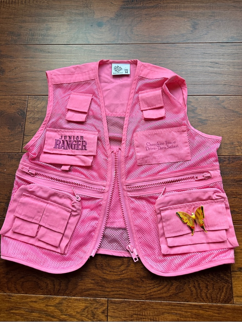 Pink Junior Ranger Mesh Utility Vest